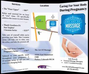 The Art Of Massage Tri-fold Cover